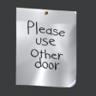 Please Use Other Door Trophy