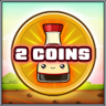 2 coins collected Trophy