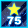 Collected 75 stars Trophy