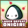 Onigiri defeated with laser Trophy