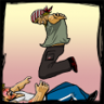 I Enjoy Kicking Him When He's Laying Trophy