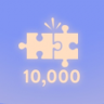 10000 pieces puzzled Trophy