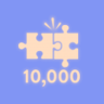 10000 pieces puzzled Trophy