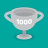 1000 strokes! Trophy