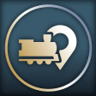 First steam train arrived Trophy