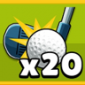 Hit the ball with maximum force 20 times Trophy