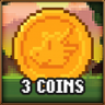 3 coins collected Trophy