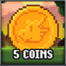 5 coins collected Trophy