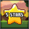 5 stars earned Trophy