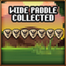 Wide paddle collected Trophy