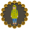 We Also Love Rain Coat Girl Trophy