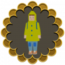 We Also Love Rain Coat Girl Trophy