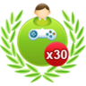 Win 30 solo games against hard robots Trophy