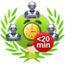 Win in 4 players solo game in 20 minutes Trophy