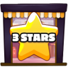 3 stars earned Trophy