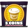5 coins collected Trophy