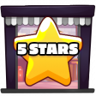 5 stars earned Trophy