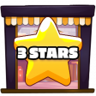 3 stars earned Trophy