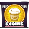 5 coins collected Trophy