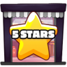 5 stars earned Trophy
