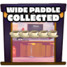 Wide paddle collected Trophy