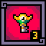 You have found the key to the third boss! Trophy