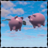 When Pigs Fly... Into Each Other Trophy