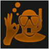 Scuba diver Trophy