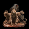 Folding Screen Monkeys Trophy