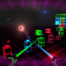 Colorful neon Trophy