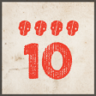 10 Perfect Achiever Overperformed Levels Trophy