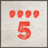 Five Perfect Achiever Overperformed Levels Trophy