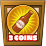 3 coins collected Trophy