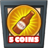 5 coins collected Trophy