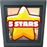 5 stars earned Trophy