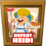 Heidi defeated Trophy