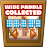 Wide paddle collected Trophy