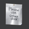 Please Use Other Door Trophy